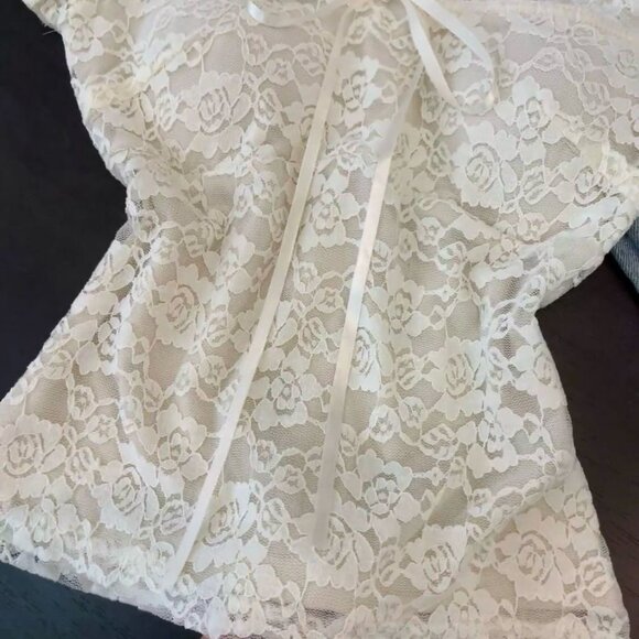 Women's Light Yellow Short Sleeve T-shirt - Picture 2 of 3